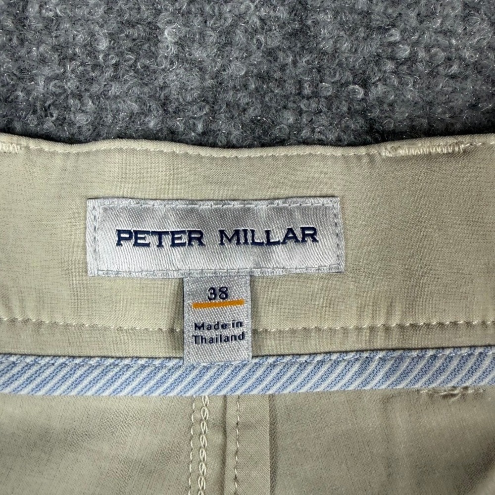 Peter Millar Shackleford Shorts Mens 38 Khaki Performance 4-Way Stretch Golf Tan - Picture 3 of 8